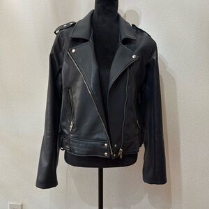 Black Blank NY Leather Jacket